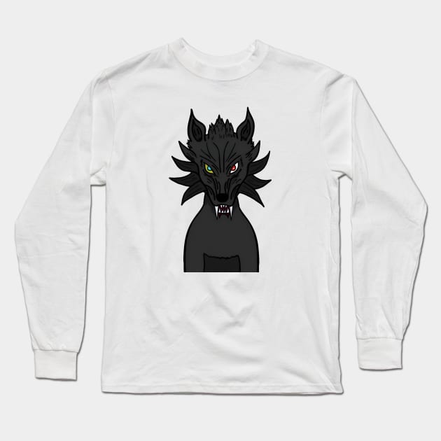 BussyWolves dark wolf Long Sleeve T-Shirt by micho2591